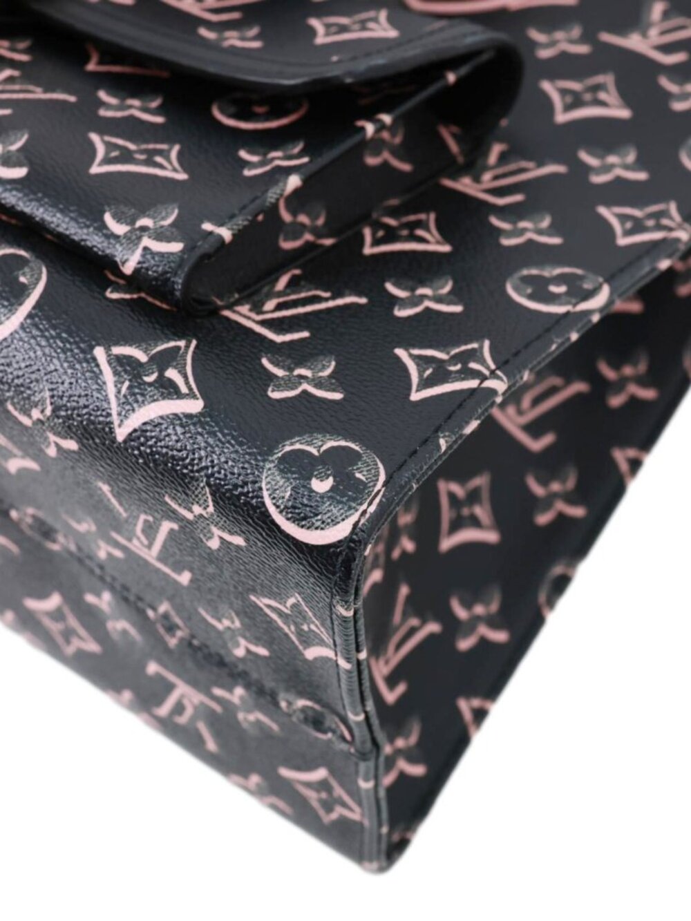Louis Vuitton  Onthego MM Fall for You Neo Monogram Printed Canvas Tote Bag Blac - Picture 8 of 16